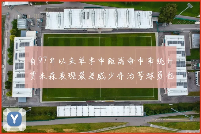 自97年以来单季中距离命中率统计贾米森表现最差威少乔治等球员也在榜上