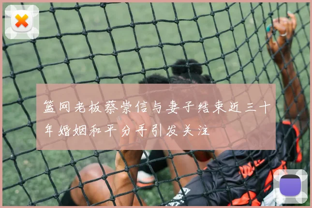 篮网老板蔡崇信与妻子结束近三十年婚姻和平分手引发关注